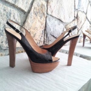 Giuseppe Zanotti Leather Platform Sandals Black 9